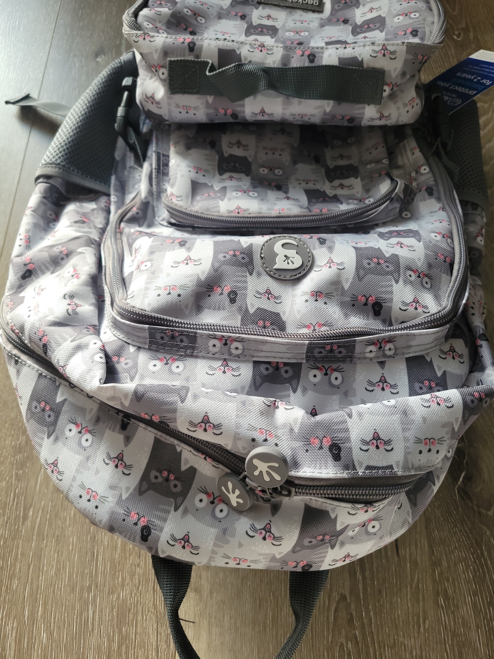 Geckobrands Kitty Cat Print Backpack & Lunch Bag Set - Picture 5 of 6